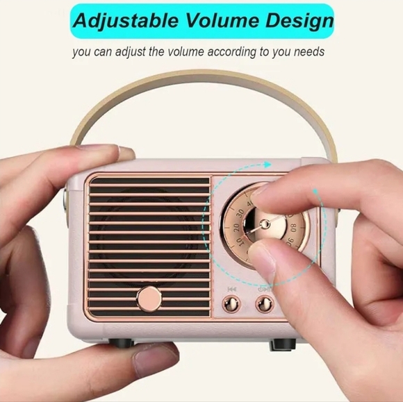 Dosmix Mini Retro Bluetooth Speaker - Picture 4 of 6